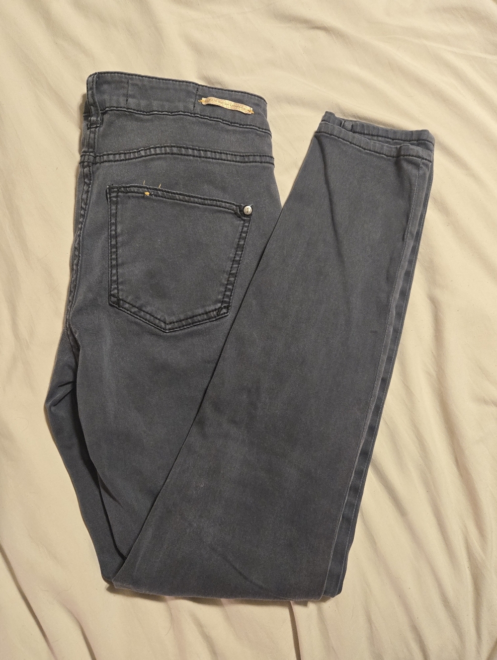 Pilcro & The Letterpress Jeans Size 26 Dark Gray Wash Skinny/Ankle